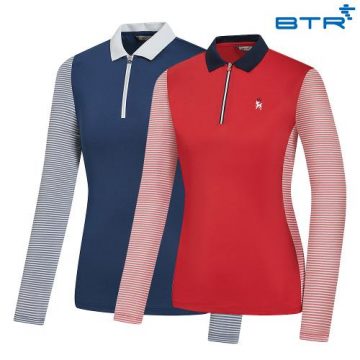 BTR VITIAL Women's Spring Collar T-Shirt IBA BQT0406W1