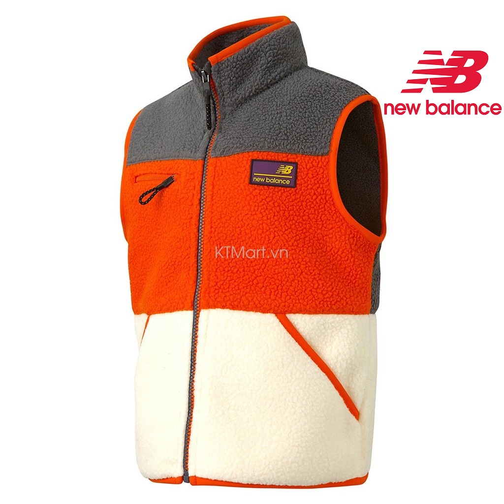 Áo gillet nỉ New Balance Outdoor Color Dumble Fleece Vest NK9H94307U size 145, 155