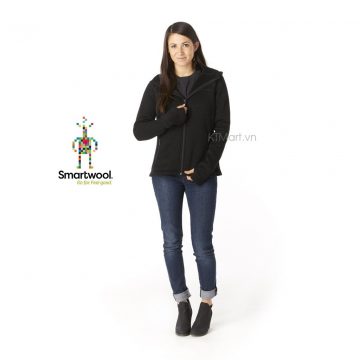 Smartwool Womens Hudson Trail Full Zip Fleece Sweater SW000312 Black Smartwool ktmart 1