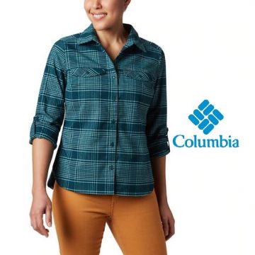 Áo-sơ-mi-Columbia-Women’s-Silver-Ridge™-Long-Sleeve-Flannel-Top-1740471-Columbia-555x555