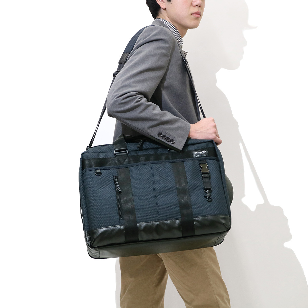 Barmouth Business Bag BERMAS 3 WAY Briefcase BAUER III Bauer 3 B 4 Commuter Business Overnight Men’s 6007410