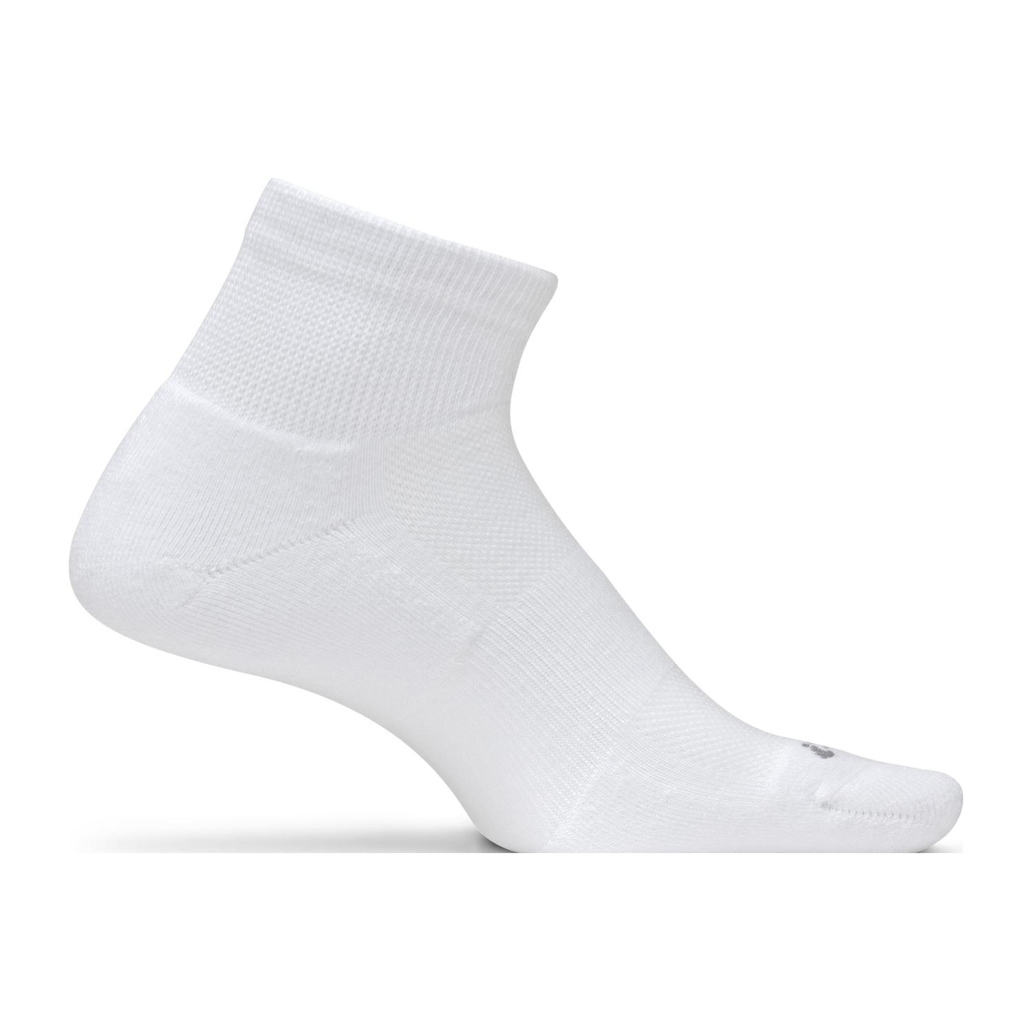Feetures Therapeutic Quarter White Unisex Socks size M