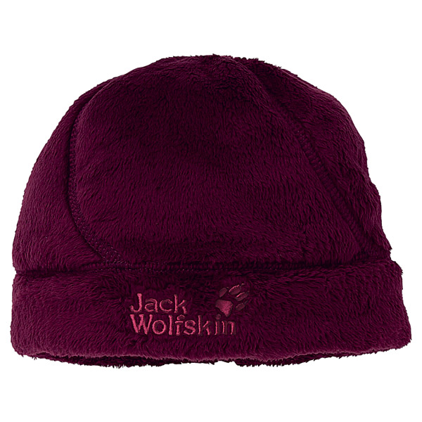 Set khăn mũ Jack Wolfskin -1901881- Teenager’s Hat GIRLS SOFT ASYLUM CAP – Dark berry