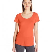 Lucy Women's Short Sleeve Workout Tee - Wild Coral - CW12O1BB3VK1