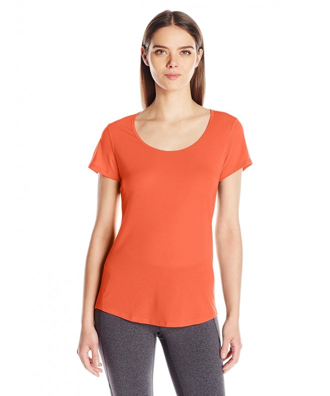 Lucy Women’s Short Sleeve Workout Tee – Wild Coral – CW12O1BB3VK size XL