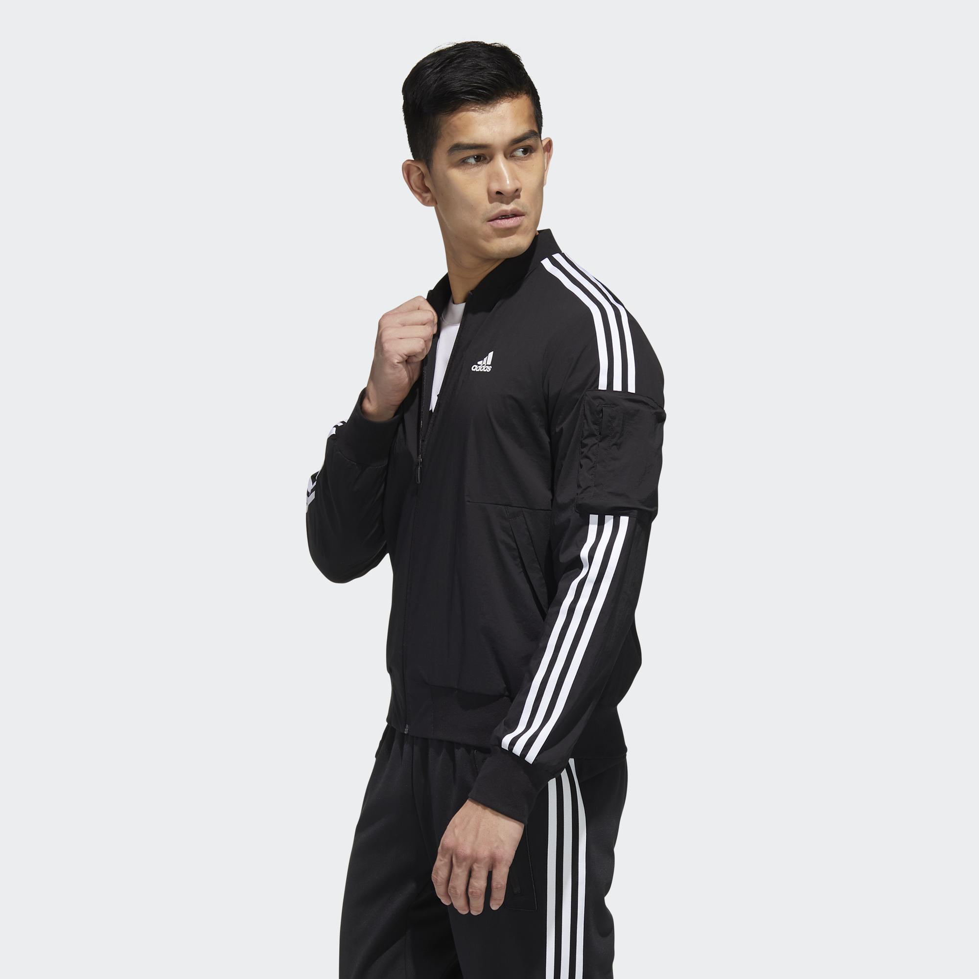 Adidas GH4802 Male CORE-NEO training 3-STRIPES sports jacket size M1
