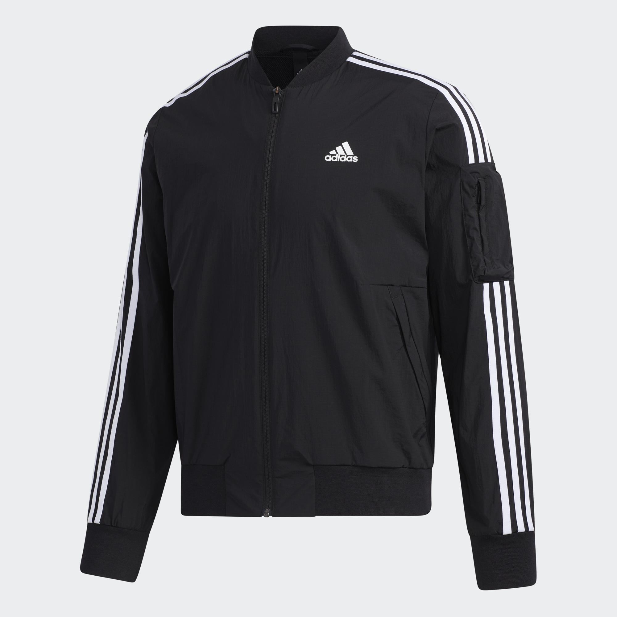 Adidas Neo Jacket Mens Medium Black Full Zip Track Spellout Logo Active  Sports | eBay
