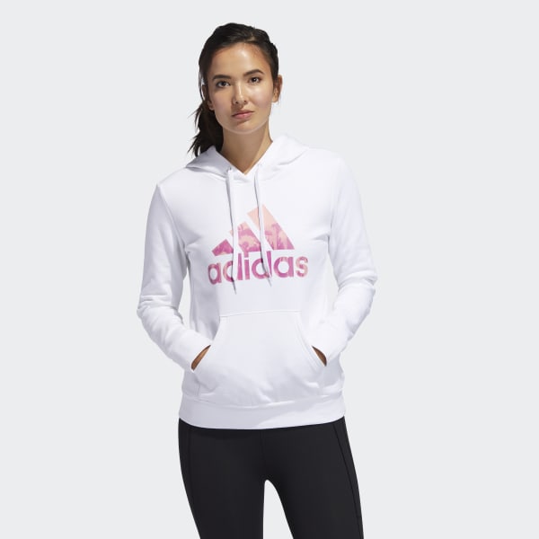 Áo khoác lót nỉ Adidas Universal Logo Graphic Hoodie White GE0299 size M