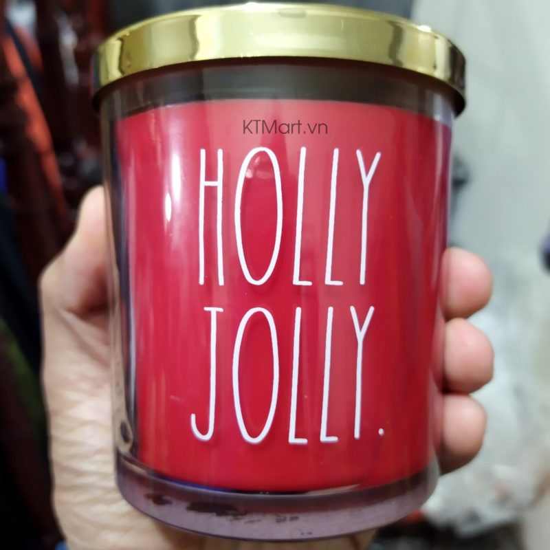Nến thơm Rae Dunn Holly Jolly & Dream Candle