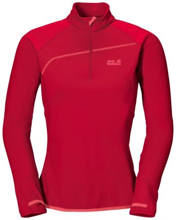 Jack Wolfskin 1802881 W ACTIVE ZIP SHIRT XT, Dark Magenta size M