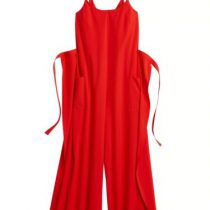 Athleta 566576 It's A Wrap Romper, Timeless Red SIZE 45