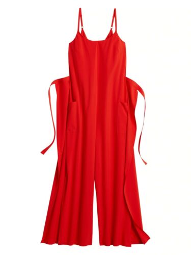 Athleta 566576 It’s A Wrap Romper, Timeless Red SIZE 45