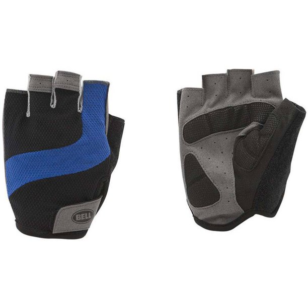 Găng tay đạp xe, tập Gym Bell Sports Ramble 500 Half-Finger Cycling Gloves, Fits Small-Medium, Black and Blue