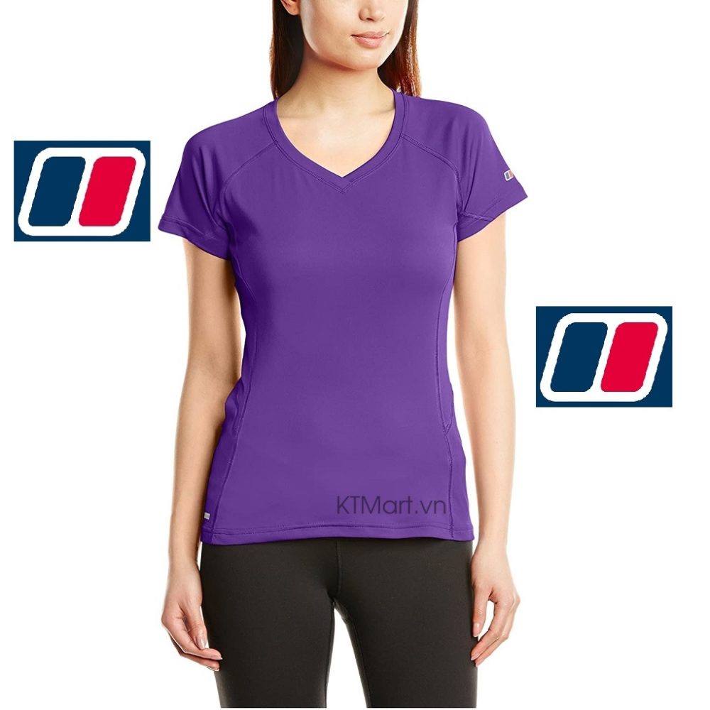 Berghaus Women’s Short Sleeve V Neck Tech T-Shirt 4-21248 Berghaus size M US