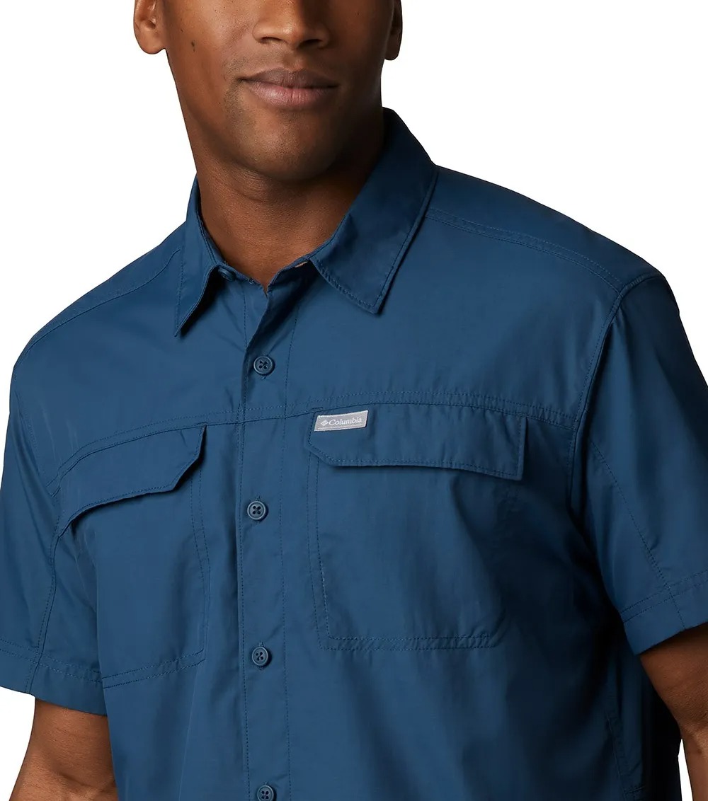 Columbia Silver Ridge 2.0 Outdoor Mens Short Sleeve Shirt AO0647 Petrol Blue size M2