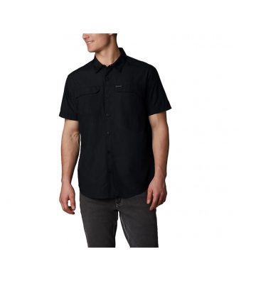 Columbia Silver Ridge 2.0 Outdoor Mens Short Sleeve Shirt AO0647 black size S