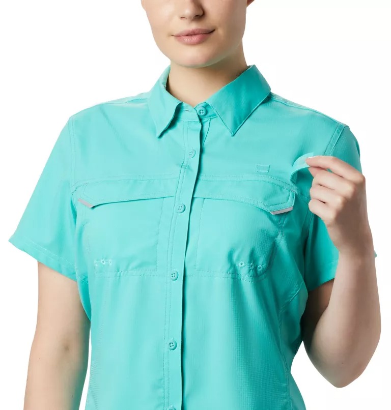 Columbia Women ‘s Lo Drag Short Sleeve Shirt-FL1023 Size L