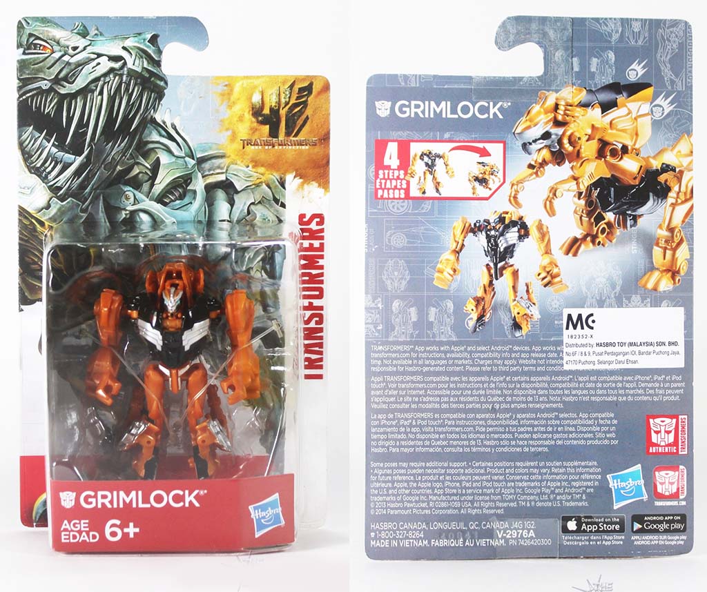 Đồ Chơi Robot Transformers Age Of Extinction Mini – Khủng Long Grimlock (Box)