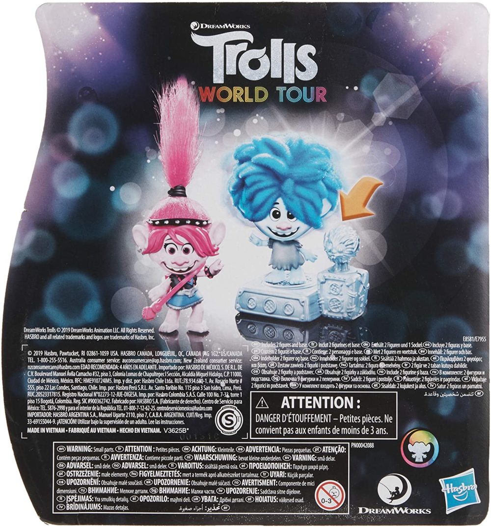 DreamWorks Trolls World Tour Rock City with 2 Figures and Base, Accessories2