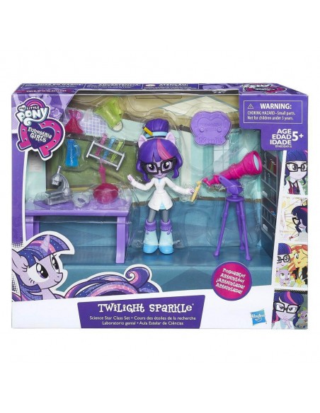 Bộ đồ chơi thí nghiệm Hasbro My Little Pony Equestria Girls Minis Twilight Sparkle Science Star Class Set B9483