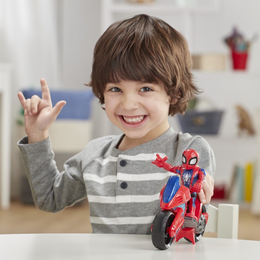 Marvel Playskool Heroes Super Hero Adventures Spider-Man Swingin’ Speeder Set3