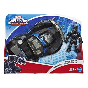 Playskool Heroes Marvel Super Hero Adventures Black Panther Road Racer1