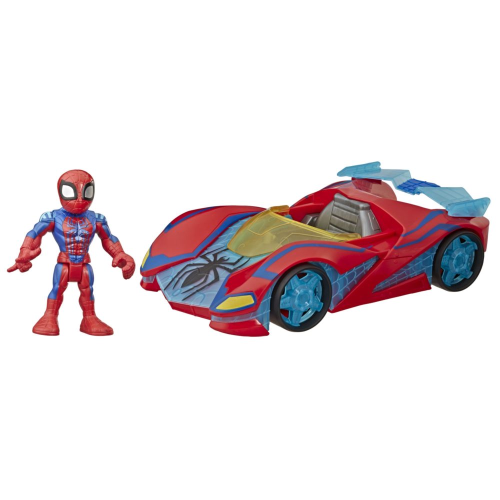 Hasbro Playskool Heroes Marvel Super Hero Adventures Spider-Man Web Racer Figure and Vehicle