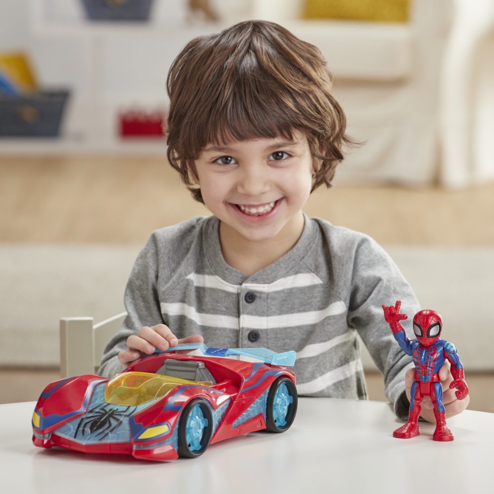 Playskool Heroes Marvel Super Hero Adventures Spider-Man Web Racer Figure and Vehicle5