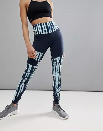 The North Face Nf0a3f3x Women's High Rise Motivation Printed Tights in Navy size M