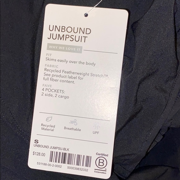 Athleta 531188 Unbound Jumpsuit Iron Blue6