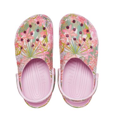 Crocs Classic Clog in Rain Forest Canopy Pink with Vera Bradley5