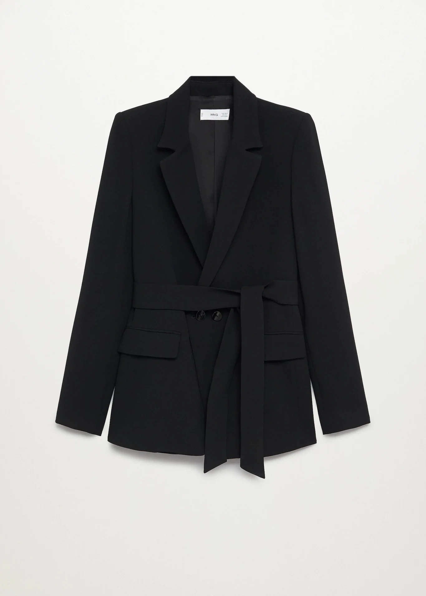 Mango 87064019 Crepe suit jacket with belt size S7