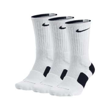 Nike Elite 1.0 Crew Basketball Socks - White