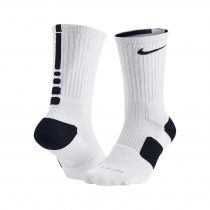 Nike Elite 1.0 Crew Basketball Socks - White1