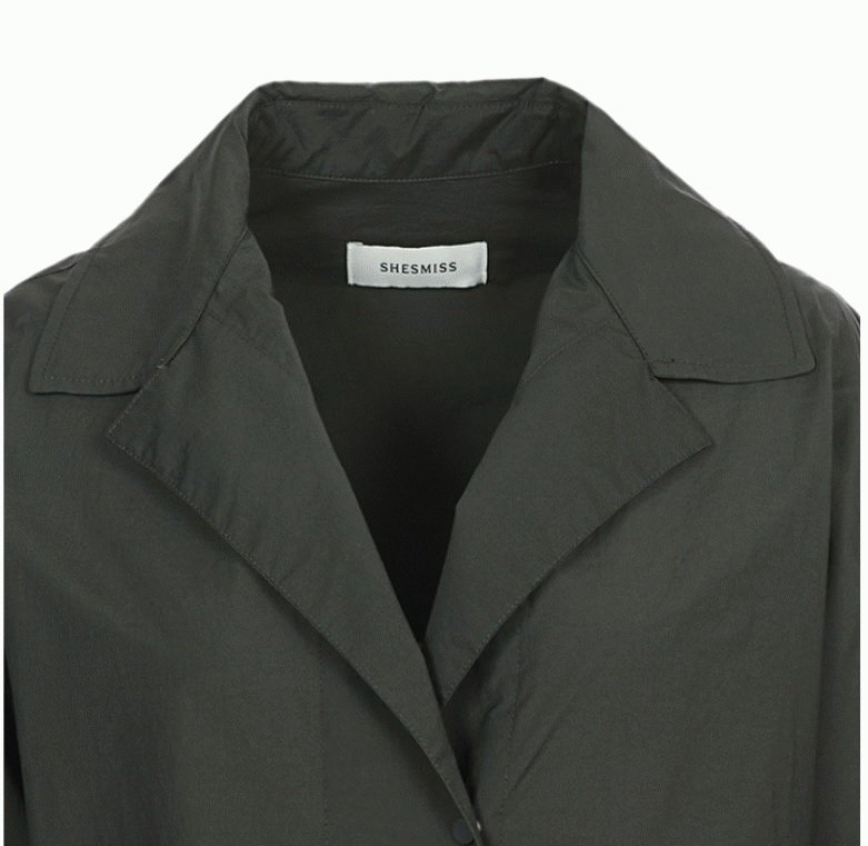 SHESMISS (SSWBYK21010) Lightweight Cotton Blend Solid Coat10