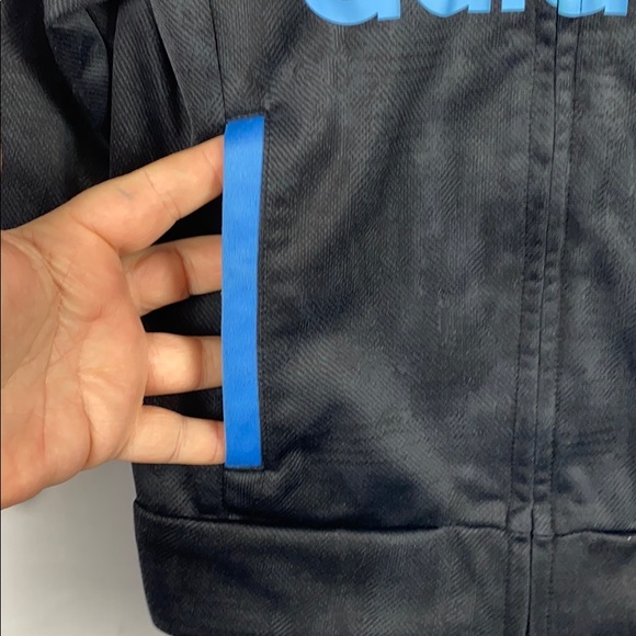 Adidas AG6114 Boys Zip Jacket Blue-Gray 2 pockets size 7,82