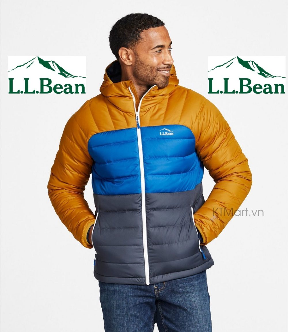 Áo lông vũ L.L.Bean Men’s Bean’s Down Hooded Jacket 515696 size S Asia