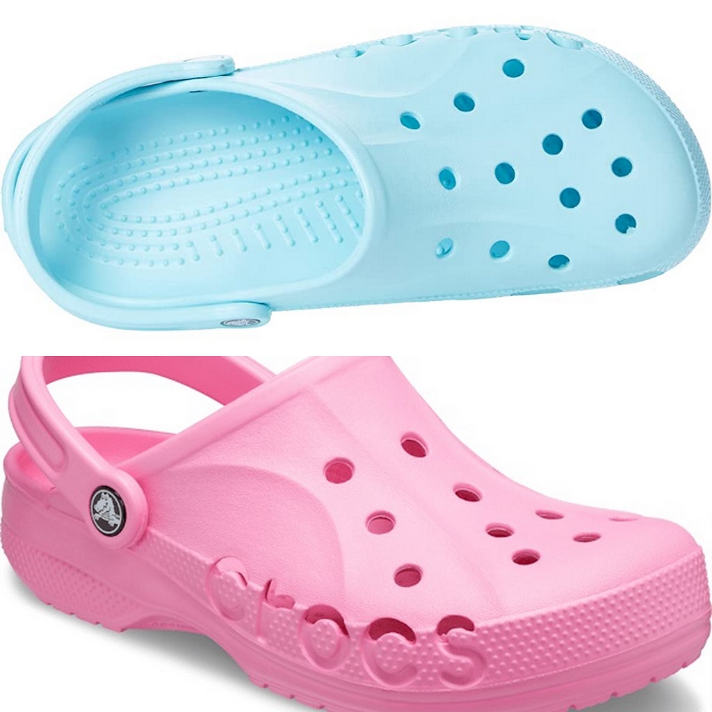 Crocs Baya Clog (Unisex) Pink and Ice BLue size M4, M5