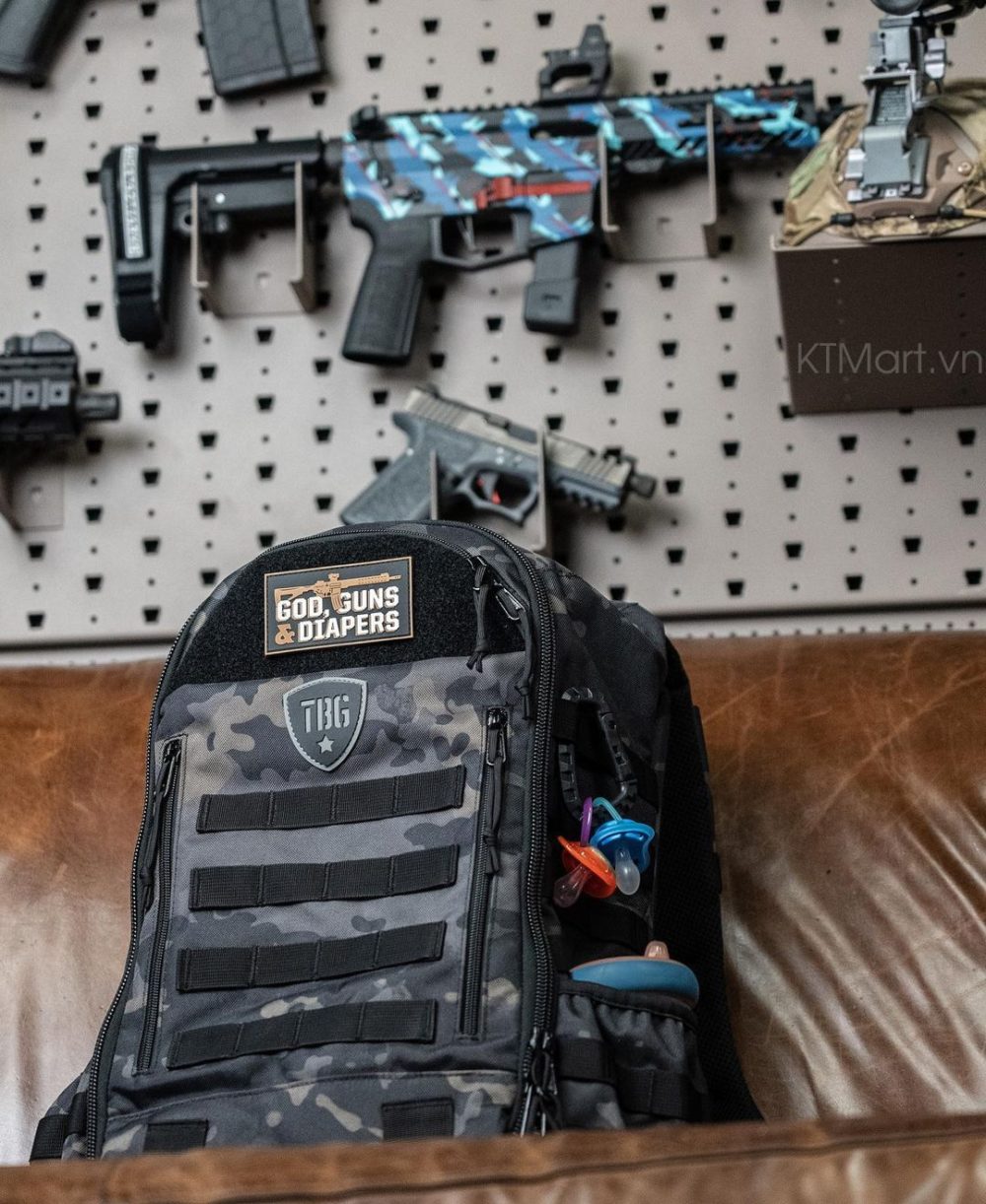 TBG – Mens Tactical Diaper Bag Backpack Built-in Changing Mat, Stroller Strap ktmart 1
