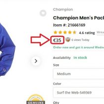 Champion V1012 549369 Men's Packable Jacket ktmart 5