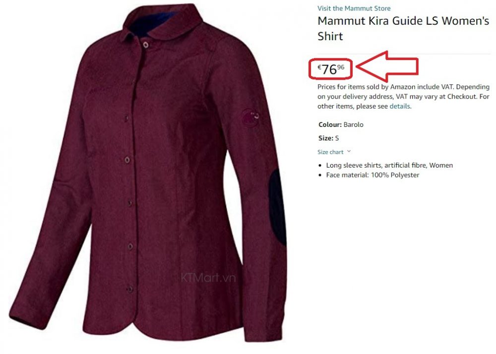 Mammut Kira Guide LS Women’s Shirt 1030-02320 ktmart 1