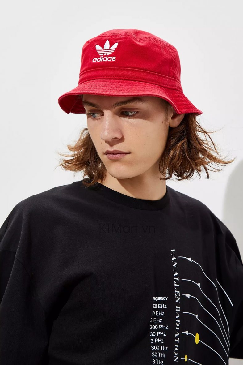 Adidas Originals Washed Red Bucket Hat ktmart 5
