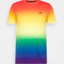 Hollister Pride Capsule Icon Logo Rainbow Ombre T-Shirt in Multi ktmart 0