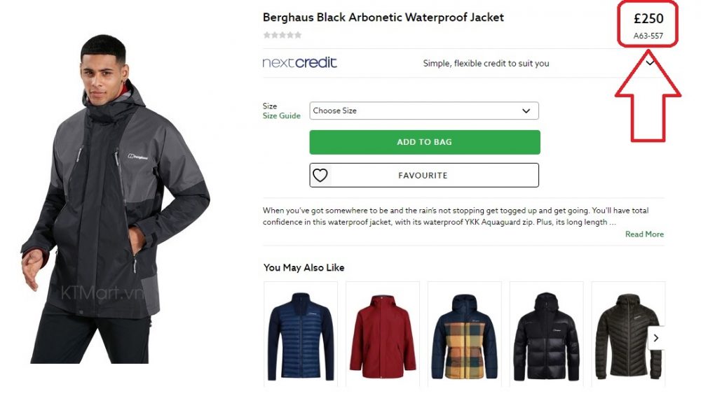 Berghaus Men’s Arbonetic Waterproof Jacket 4A001183BP6 ktmart 13