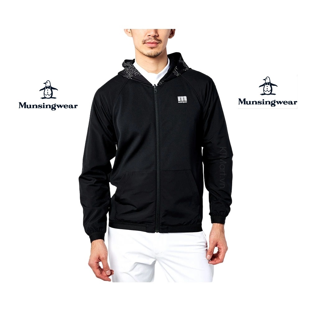 Áo Munsingwear MEMSJK03W Men’s Golf Blouson 3-Way Stretch size M xuất Nhật