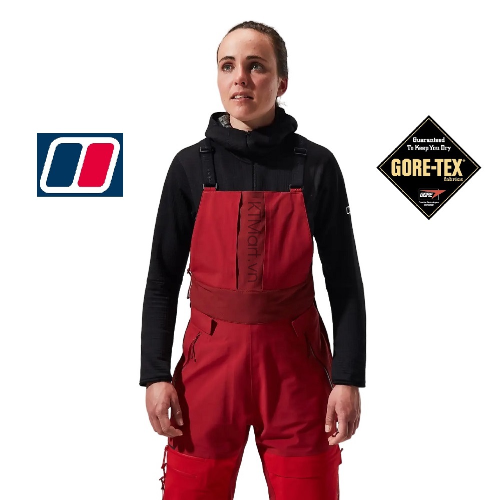 Berghaus Women’s MTN Arete Descend GTX Bib Pants 4A001382HR8 size XS, S