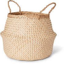 House & Home Patterned Seagrass Basket - Natural