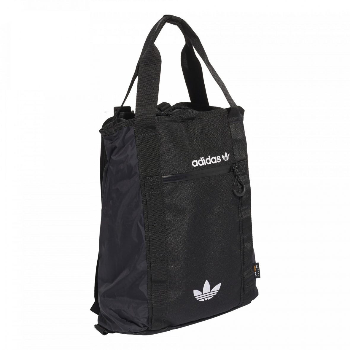 Adidas Unisex Adventure Cordura Convertible Cinch Backpack/tote Bag Black/white GN2188