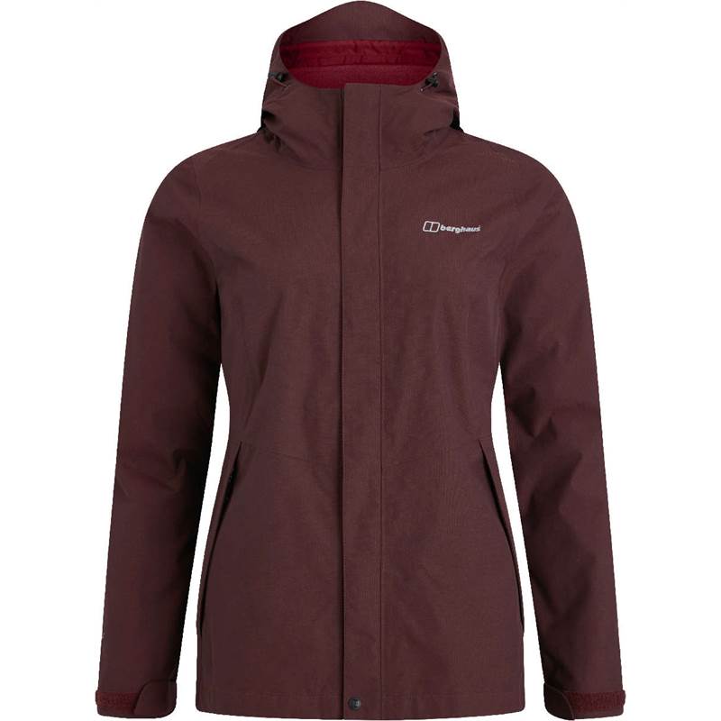 Berghaus 422179 Elara Womens Waterproof Hydroshell Jacket Dark Red size M US
