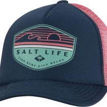Salt Life Girls The Flash Trucker Youth Mesh Hat, Baltic Blue